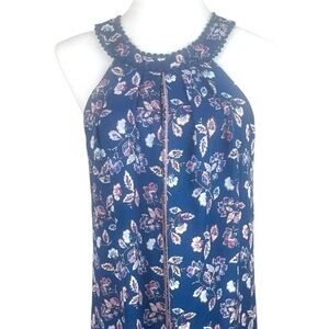Blue Rain Women’s Sleeveless Floral Halter‎ Dress Size M